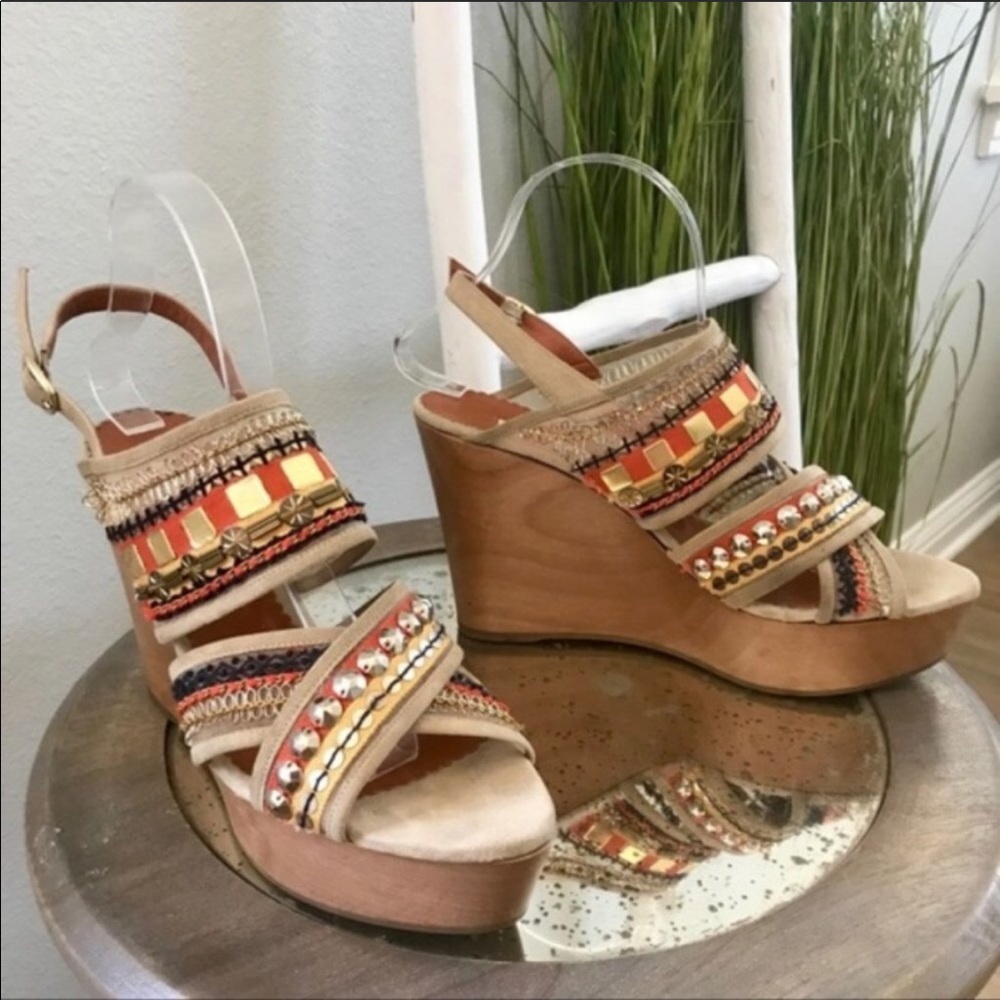 Oscar de la Renta platform shoes